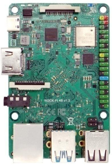 Одноплатный компьютер Rock PI 4B (1 ГБ, 128 ГБ EMMC)