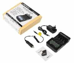 Зарядное устройство LiitoKala Lii-500 (EU-вилка, для 18650/26650, USB 5V, LCD дисплей)