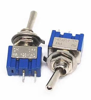 Тумблер MTS-101 ON/OFF (2 контакта, переключатель вкл/выкл, корпус под панель)