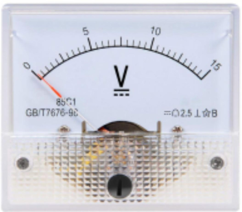 Voltmeter Meter 0-15V 85C1-V DC Pointer Size:64*56mm