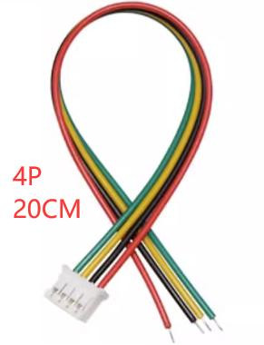 Односторонний штекерный разъем PH2.0мм 4P (провод 1007 26AWG, 20см)