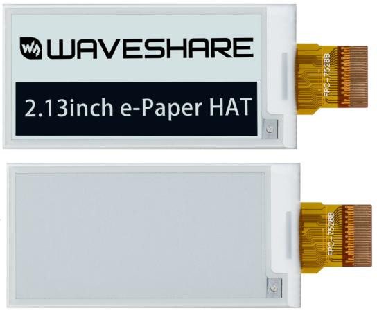 "Дисплей e-Paper Waveshare 2.13"" (250x122, черный/белый, SPI)"