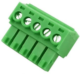 Зеленые клеммные колодки KF2EDGK-5P (гнездовые, 3.5 мм, 5P, PCB)