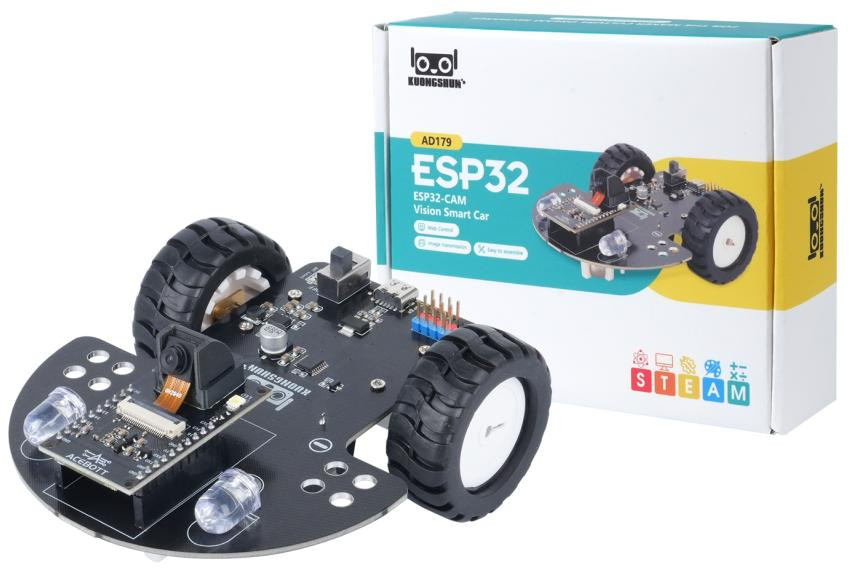 KUONGSHUN ESP32 CAM WIFI Control Vision Smart Car without Battery