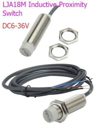 Индуктивный датчик C-lin LJA18M-10D2 (DC 6-36В, 2-проводной, NC, кабель 1.5м)