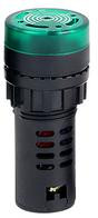 Сигнальный светильник со встроенным зуммером AD16-22SM (AC380В, 22мм, LED, зеленый)