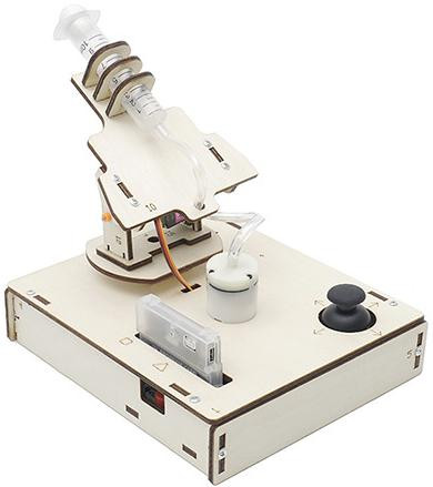 Умная Зенитная Пушка Hello STEM HS-A06 DIY Набор с картой U+ (программирование, DIY, картонная упаковка)