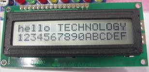 Дисплей LCD1602 серый без подсветки, 5в