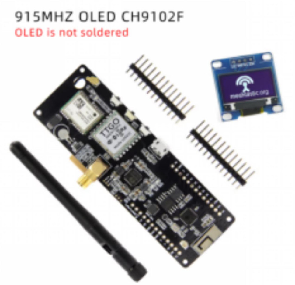 Meshtastic T-Beam V1.2 WiFi&Bluetooth 915Mhz Unsoldered LILYGO OLED Not Soldered ESP32 LoRaGPS OLED CH9102F AXP2101