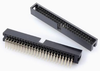DC3-50P 2.54mm Socket Header Connector Curved Needle