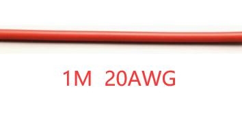 Силовой провод 1M 20AWG OD 1.8 Красный