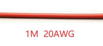 Силовой провод 1M 22AWG OD 1.7 Красный
