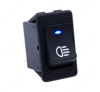 ASW-17D Universal Car Fog Light Switch 4Pin Blue
