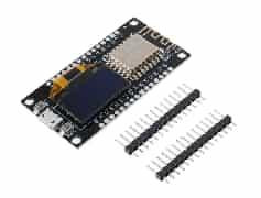 Плата разработки NodeMCU ESP8266 с OLED-дисплеем 0.96 дюйма (разъем Micro USB)