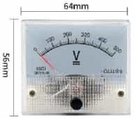 Voltmeter Mete 0-500V 85C1-V DC Pointer Size:64*56mm