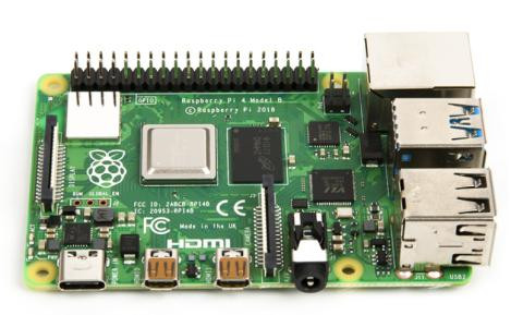 Одноплатный компьютер Raspberry Pi 4 Model B (2GB, Quad-core Cortex-A72, 1.5GHz, Dual Band Wi-Fi, Bluetooth, POE)