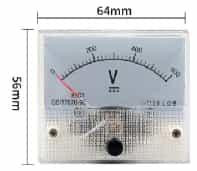 Voltmeter Mete 0-600V 85C1-V DC Pointer Size:64*56mm