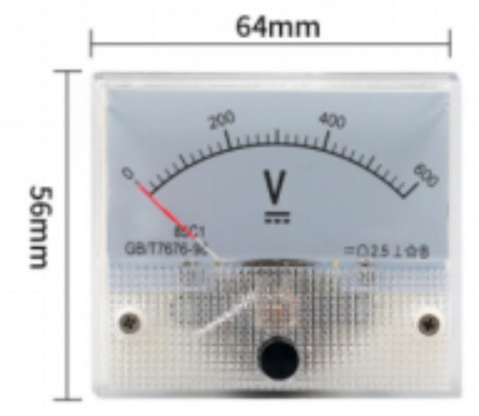 Voltmeter Mete 0-600V 85C1-V DC Pointer Size:64*56mm