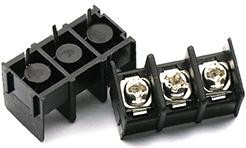 Черные барьерные клеммные колодки KF7.62 KF7620-3P (7.62 мм, 3P, только 2P/3P/4P, остальные контакты спаяны)