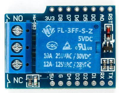 Плата расширения одноканальное реле 5в для котроллера Wemos D1 mini