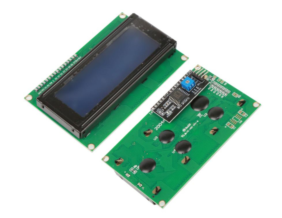 Дисплей LCD2004 с адаптером IIC/I2C синий