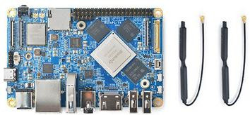Одноплатный компьютер NanoPC-T4 (4 ГБ, 16 ГБ eMMC, RK3399, 2 антенны)