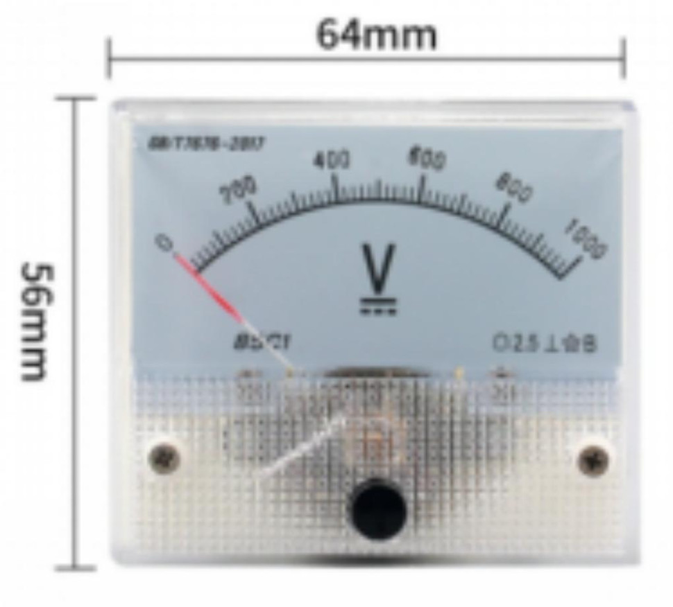 Voltmeter Mete 0-1000V 85C1-V DC Pointer Size:64*56mm