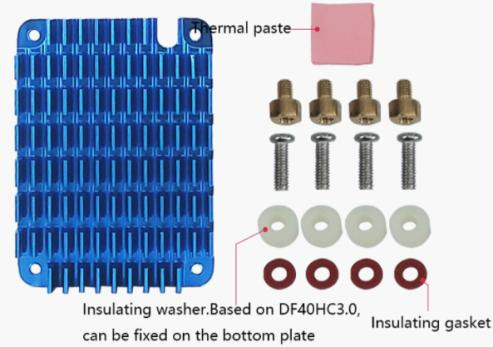 HeatSink for Raspberry Pi Blue 11mm/DF40HC3.0 Compute Module 4 55*40*11mm