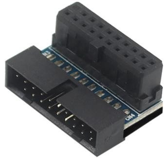 Адаптер USB 3.0 PH19B (19-pin - 20-pin, черный)