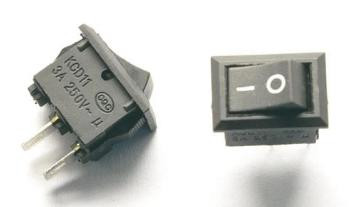 Клавишный переключатель 2-контактный KCD11 AC 250В 3А ON/OFF I/O SPST