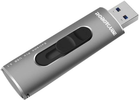 USB Flash RobotCube U309 (серый, скоростная, SSD накопитель, USB3.2, 64ГБ)