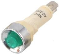 Светодиодный индикатор NHC (AC/DC24В, малый корпус, LED, зеленый)