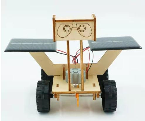 Научная Малая Солнечная Луная Тележка Робот Набор для Сборки (DIY, солнечная батарея, научный эксперимент, китайская спецификация)
