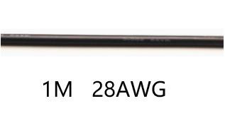 Силовой провод 1M 28AWG OD 1.3 Серый
