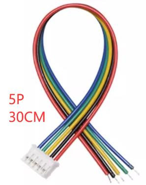 Односторонний штекерный разъем PH2.0мм 5P (провод 1007 26AWG, 30см)