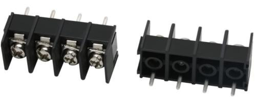 Черные барьерные клеммные колодки KF8500-4P (8.5 мм, 4P, только 2P/3P/4P, остальные контакты спаяны)