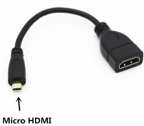 Кабель Micro HDMI - HDMI 15CM (Male-Female)