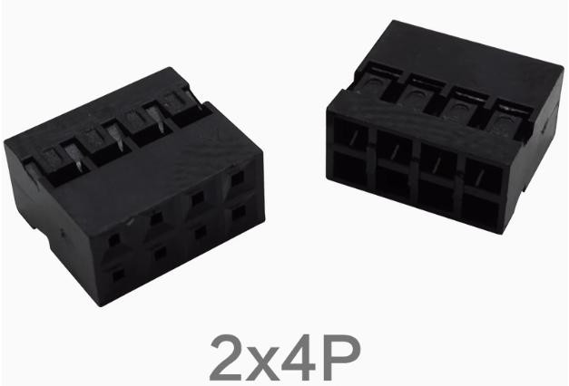 Dupont Housing 2*4P Double Row 2.0MM Connector