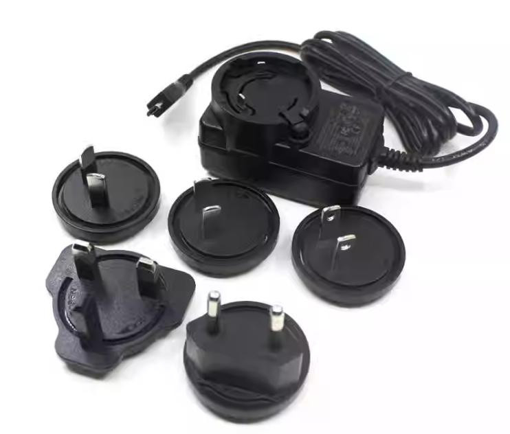 Адаптер питания (Micro USB, 5V/3A, сменные EU/US/UK вилки) для RPi 3B