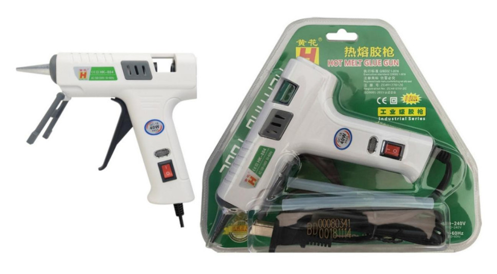 Noted:Suitable for 7mm Glue 40W Universal Glue Gun HK-804 with Switch CN Plug Stick