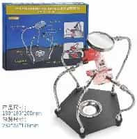 Auxiliary Clip Magnifier (4PCS Auxiliary Clip + TE-806 Servicing Magnifying Glass)