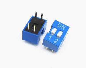 2Pin Blue Flat Dial switch 2.54mm