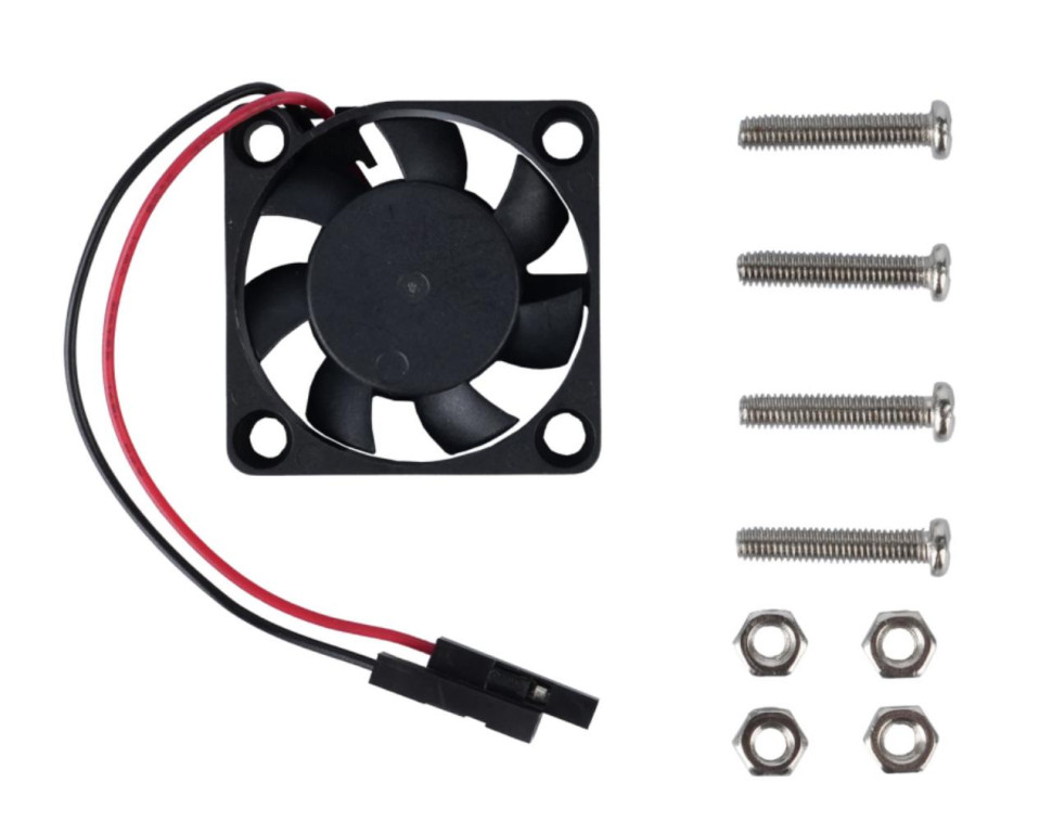 Вентилятор PI-Fan 3007 (5В DC, 0.2А, черный, 2x1pin, размер 30x30x7мм)