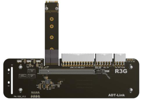 Док-станция внешней видеокарты R43SG (M.2 NVMe - PCIe 3.0 x4, кабель 25 см, для ноутбуков ITX/STX/NUC)