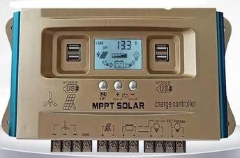 MPPT Контроллер заряда 60А 12В/24В/36В/48В/60В (авто подъем напряжения)