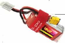 Аккумулятор RED (6S 22.2В, 1300мАч, 25С, авиамодельный, разъем XT60)