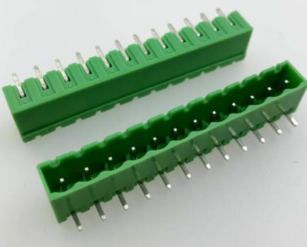 Зеленые клеммные колодки закрытого типа KF2EDGR-16P (изогнутые, 5.08 мм, 16P, PCB)