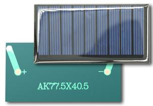 Капельная солнечная панель 4.5V 80MA (поликристаллическая, 4.5В, 80мА, 77.5x40.5мм)