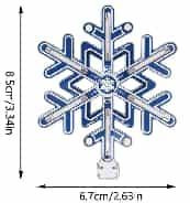 Гирлянда "Снежинка" синяя (Type-C, только PCB)