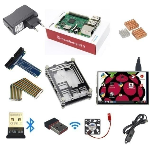 Набор Kit V6 с одноплатным компьютером Raspberry Pi 3 B (последняя версия E14, US вилка)